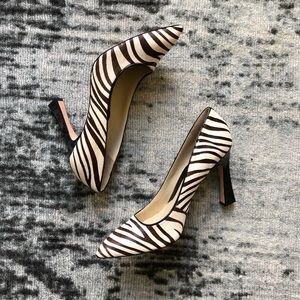 Carolinna Espinosa Diane 5 Zebra Cowfur Heels